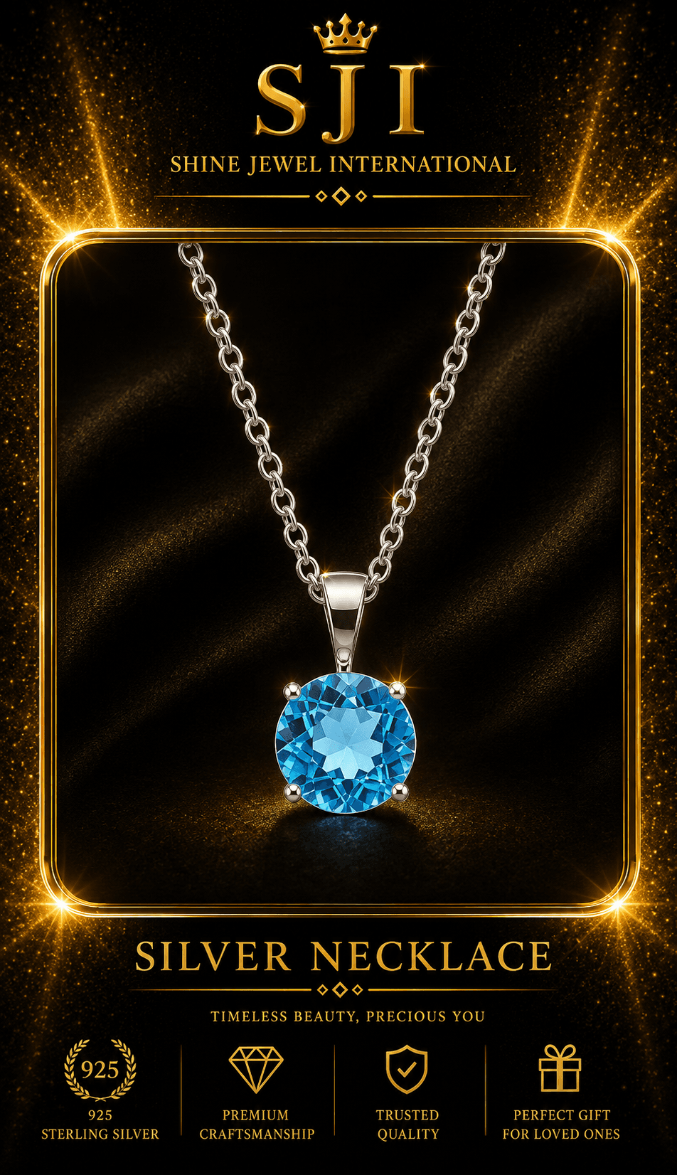 SJI silver necklace